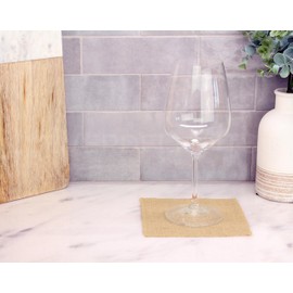 CleverDelights 6" Burlap Squares - 12 Pack - Premium Jute Burlap - Finished Edges - 6x6 Inch Burlap Fabric Squares