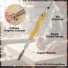 Enhon 2mm Mechanical Carpenter Pencil Set with 12 Marker Refills