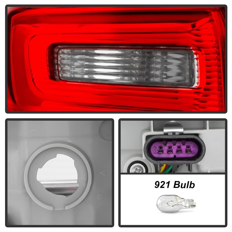 KEEKPO - For 2016-2017 Chevy Equinox Factory Style Red Clear
