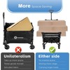 FUNHORUN Heavy Duty Collapsible Wagon Cart | Foldable Utility Wagon