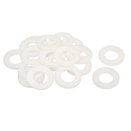 QUARKZMAN Pack of 20 M22 Nylon Flat Seals 22 mm ID 42 mm OD 3 mm Thick Washers Seals Plastic Sheet Seal Fastening Element Sealing Ring White