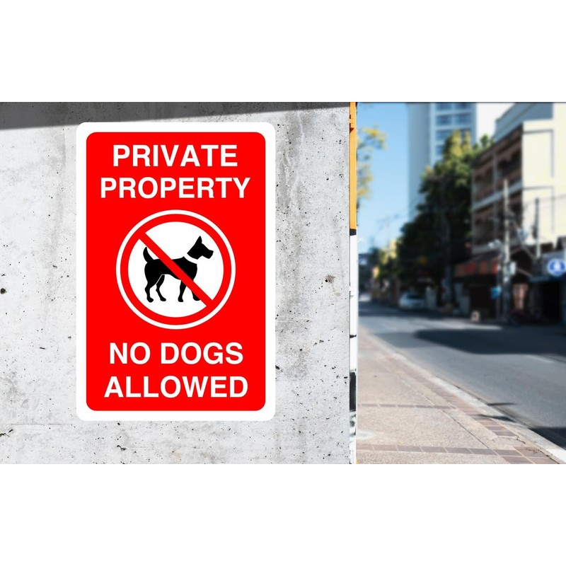 Safety First Display LTD Private property no dogs allowed -