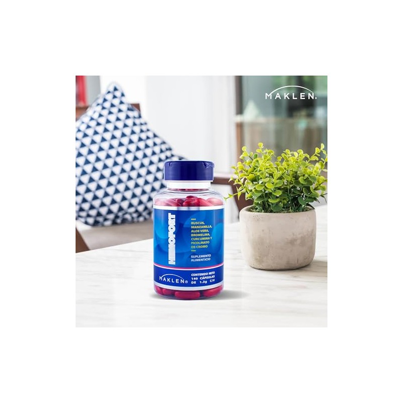 Hemorroid Hemofort Complex Rusco Bromelina Cromo Picolinato Curcumina 140 Softgels