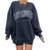 Women's Oversized Sweatshirt Los Angeles California Crewneck Long Sleeve Casual