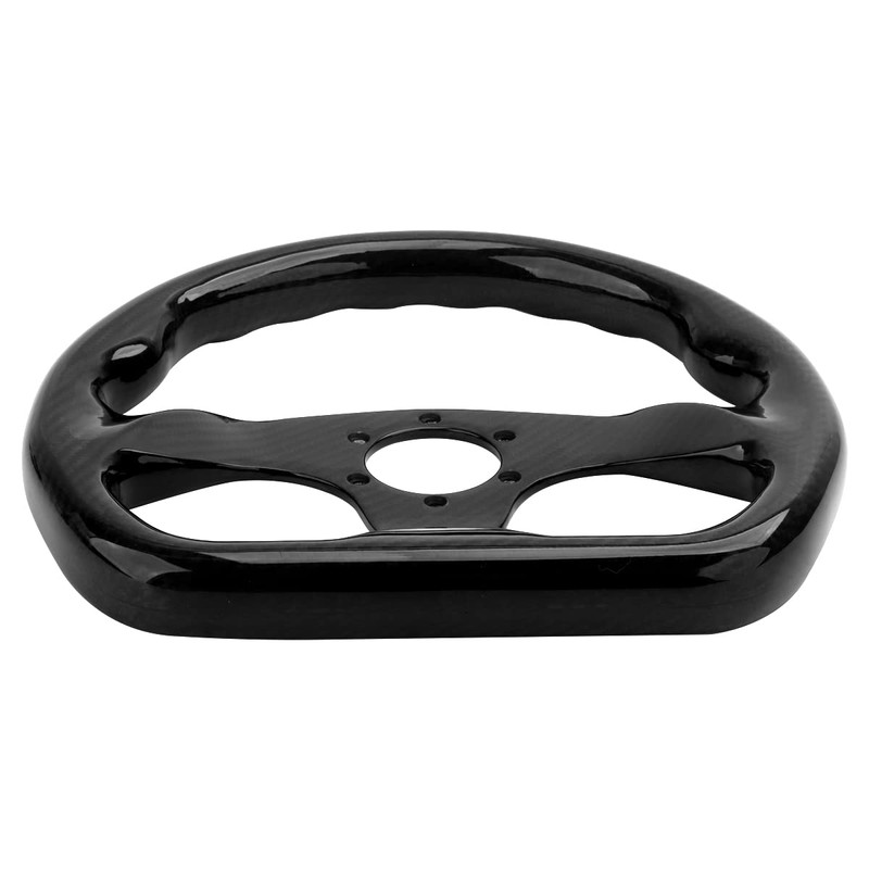 HIWOWSPORT Carbon Fiber Racing Steering Wheel Flat Bottom 320mm Diameter