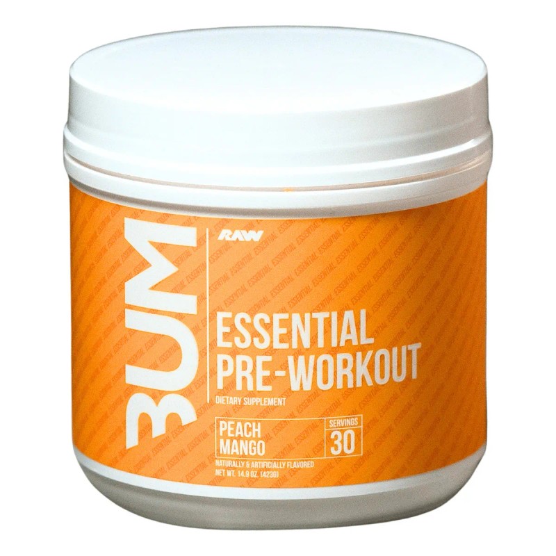 Raw Cbum Essential Pre Workout Pre Entreno 30 Servicios Sabor