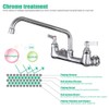 CWM Wall Mount Commercial Faucet with10 inches Swivel Spout,8 Inch