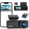 Dynacam DYNACAM Dash Cam Front and Rear 4K+1080P, Dash Cam