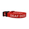 Deaf Dog Collar - Hard of Hearing Warning - Hearing