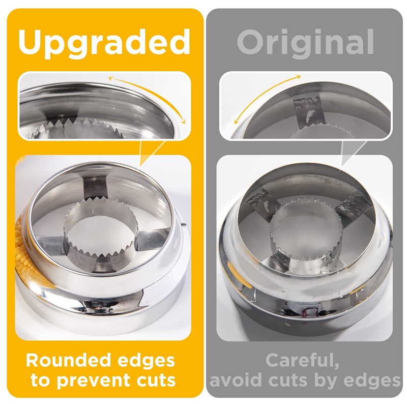 YYP Corn Cutter Peeler, Corn Cob Stripper with Cup [No