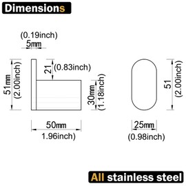 RANDOM Hanting Brushed Steel Towel Hooks Bathroom Hardware Accessories Coat Hook 304 Stainless Steel Clothes Hook for Bath Kitchen Contemporary Hotel Style Wall Mounted 2 Pack. (Round, Brushed Steel).