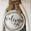 Funny Welcome Stencils for Painting Sarcastic Round Stencil Large Gather