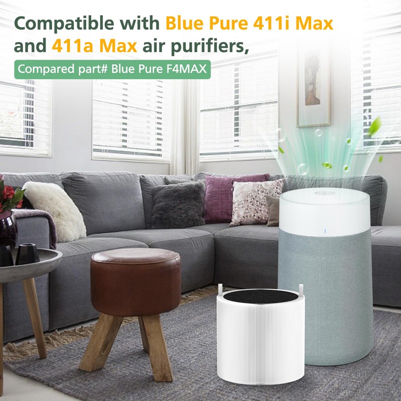 2 Pack 411i & 411a Max Replacement Filter Compatible with