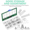 Keadic 138 Pce Conical Spring Compressed Spring Assorted Set, 304