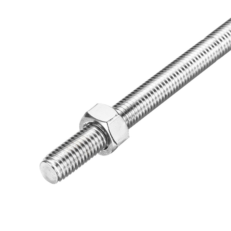 sourcing map Fully Threaded Rod M12 x 350mm 1.75mm Thread