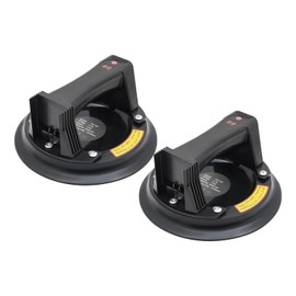 2PCS Electric Vacuum Suction Cup, 350lbs Heavy Duty Lift, 8" Dual Suction Cups with Digital Display, for Glass, Tile, Appliances, Furniture