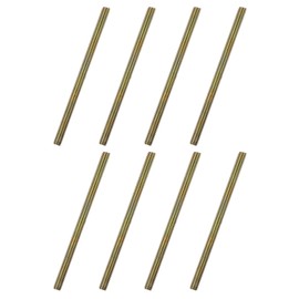 sourcing map 8pcs Fully Threaded Rods 5/16x5" All Thread Studs Long Threaded Screw Carbon Steel for Furniture Garden Railing Mounting Assembly Fastening Frame Connection Colorful Zinc