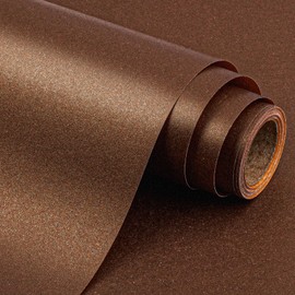 Yarcony Shimmer Chocolate Brown Wrapping Paper Big Roll, Dark Brown Matte Wrapping Pape for Gift, Solid Color Pearly-lustre Gift Wrap for Anniversary Birthday Christmas Craft Project(30Inch X 33Feet)