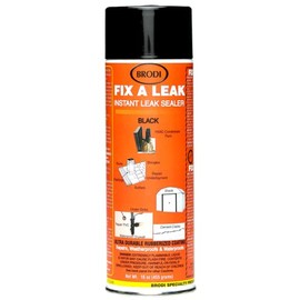 Fix-A-Leak - Rubberized Instant Waterproof Leak and Crack Sealer and Patch Spray Professional Quality - Black Color