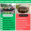 48 Inch Fabric Trough Coco Liner Replacement for Window Basket