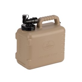 Captain Stag UE-2052 Bordi Poly Tank, Water Tank, Water Jug, Antibacterial Type, 1.3 gal (5 L), Faucet Included, Handle Included, Beige