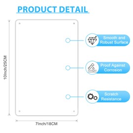 4-Pack White Blank Sign Metal, 10"x 7" Aluminum Blank Metal Signs for Outdoor Birthday Parking Yard Office Garage Business Rent Workplace Home Delivery Sign