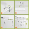 KXLife Flexible Bendable Ceiling Curtain Track (16 ft), Track Curtains