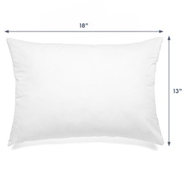 Nestl Bed Pillow 1 Pack (13x18), White
