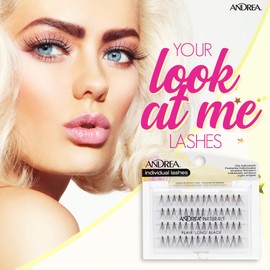 Andrea Knot-Free Naturals Individual False Lashes Long - Black, 4 pack
