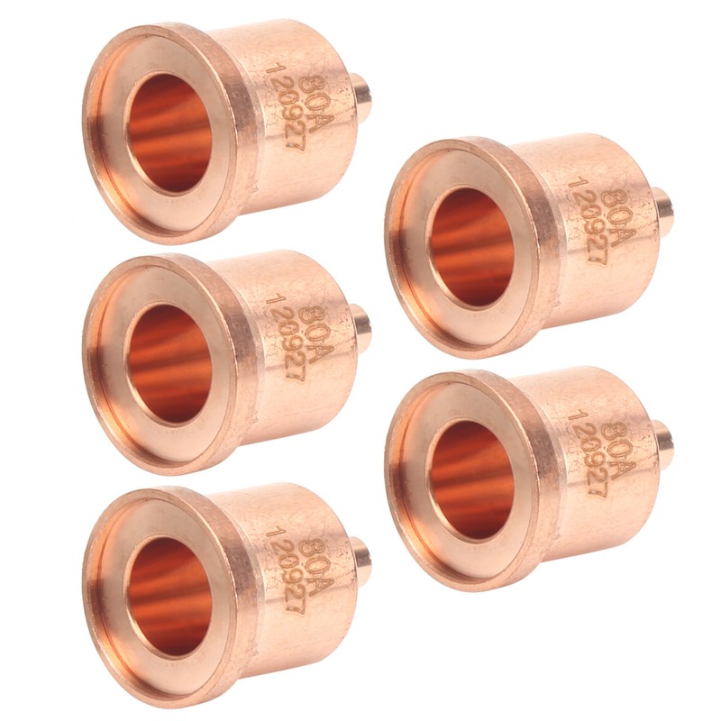 5Pcs Plasma Red Copper Nozzle Cutting Torch Tips Consumables Welding