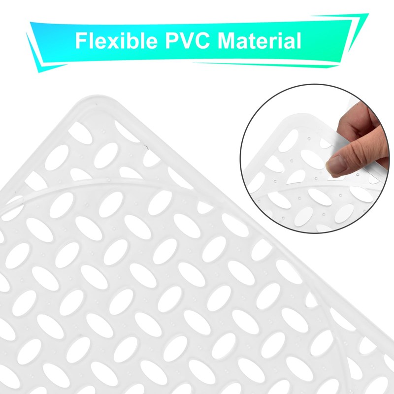Coopay 2 Pack Kitchen Sink Mat Plastic Protect Mat PVC