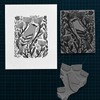 Falling in Art Soft Linoleum Carving Block, Linocut Block for