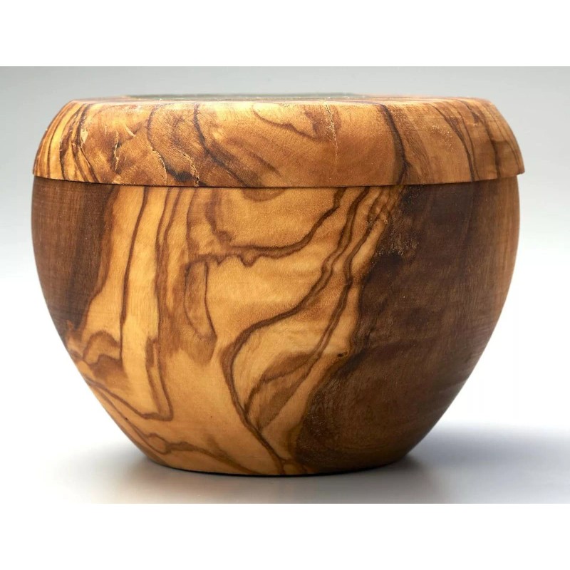 Naturally Med Olive Wood Sugar Pot/Salt Keeper