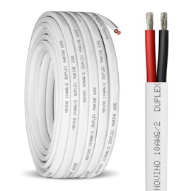 10 Gauge Marine Wire,10 AWG 10ft Duplex Marine Grade Wire Tinned Copper Electrical Cable for Boat/Automotive/RV/Camper/Trailer Outdoor Use