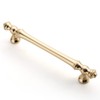 Asidrama 10 Pack 5 Inch(128mm) Brushed Brass Kitchen Cabinet Handles,