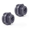 ChillWaves PVC Bulkhead Fitting 1-1/4" Double Thread Connector Adapter with