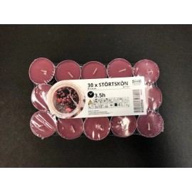 IKEA 30 x IKEA candle scented STORTSKON tealight candles - 4 hrs.  Free Shipping