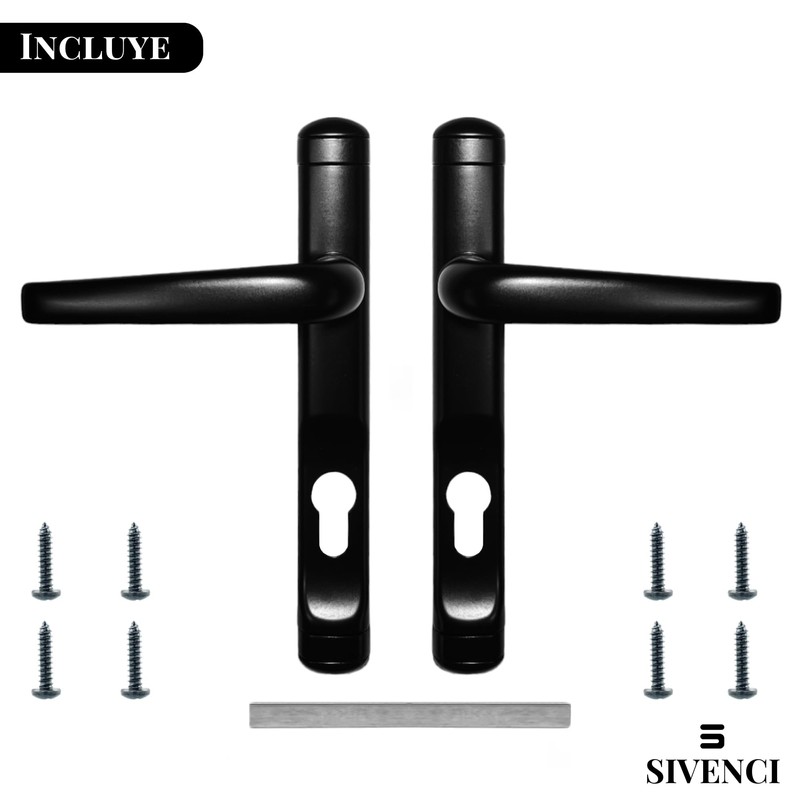 Sivenci Door Handles with Keyhole (Set) | Door Handle with