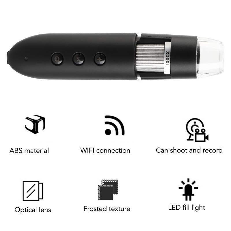 1000X Wifi Digital Magnification Endoscope HD Wireless USB Skin Microscope