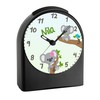 CreaDesign, WU-50-1081-01, Koala, analog Kinderwecker schwarz, Funkwecker ohne Ticken, mit