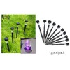 NEWOTE 12PCS Purple LED Outdoor Lights Plastics Garden Solar Powered