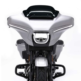 Kiawnia 7 inch Motorcycle Wave Windshield Windscreen Wind Splitter Compatible for Harley Davidson CVO Street Glide FLHXSE 2023 2024, CVO Street Glide FLHXS 2023 & FLHX 2024 (Black)