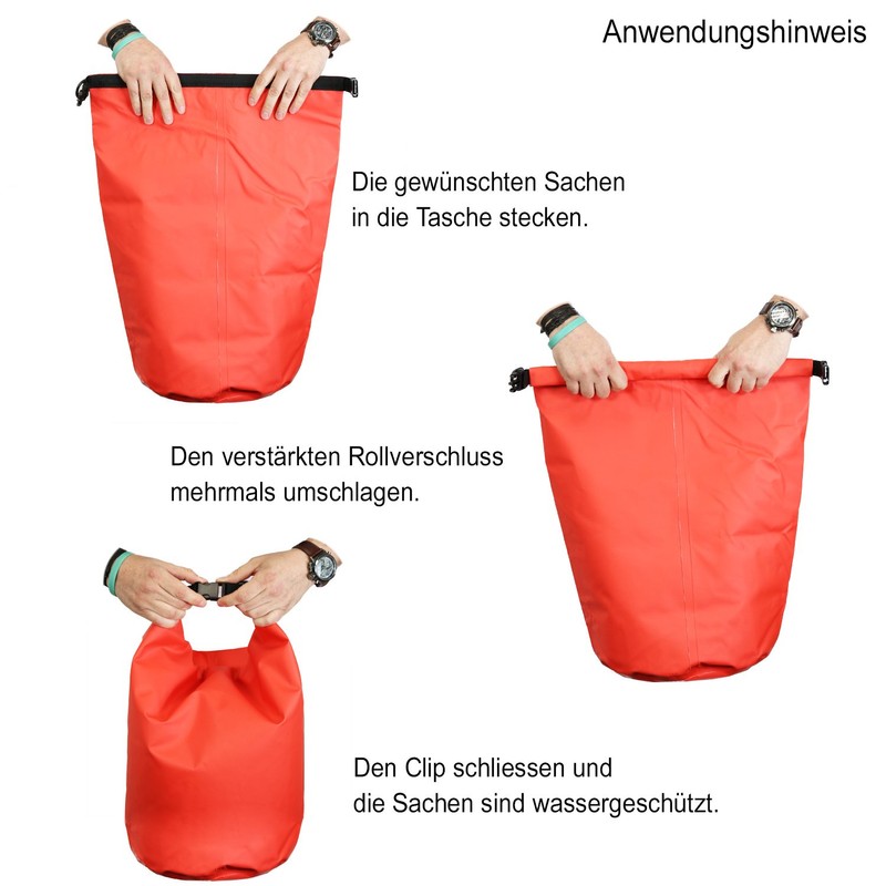 com-four® Dry Bag to Protect Against Rain, Splash, Sand, Snow