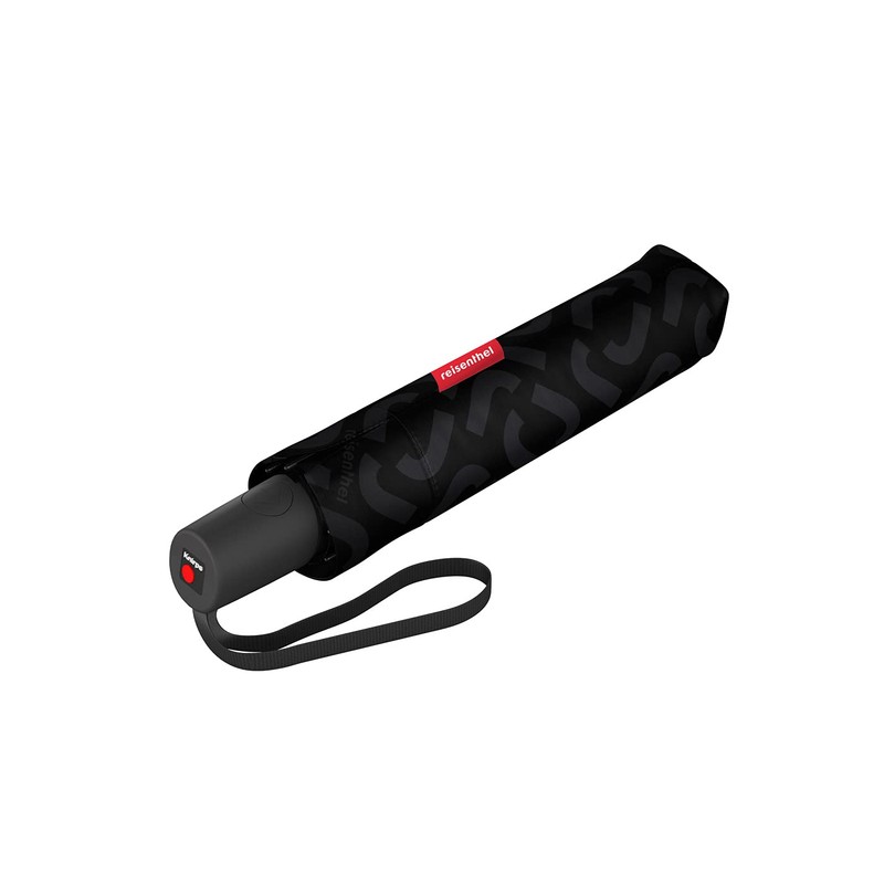 reisenthel Umbrella Pocket Duomatic in Signature Black Hot Print -