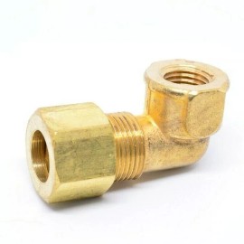 FasParts 1/2 Tube OD Compression to 1/4 Female Npt 90 Elbow Fitting Adapter HVAC Air