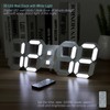 KOSUMOSU Wall Clock 15" 3D LED Digital Clock for Bedroom,Large