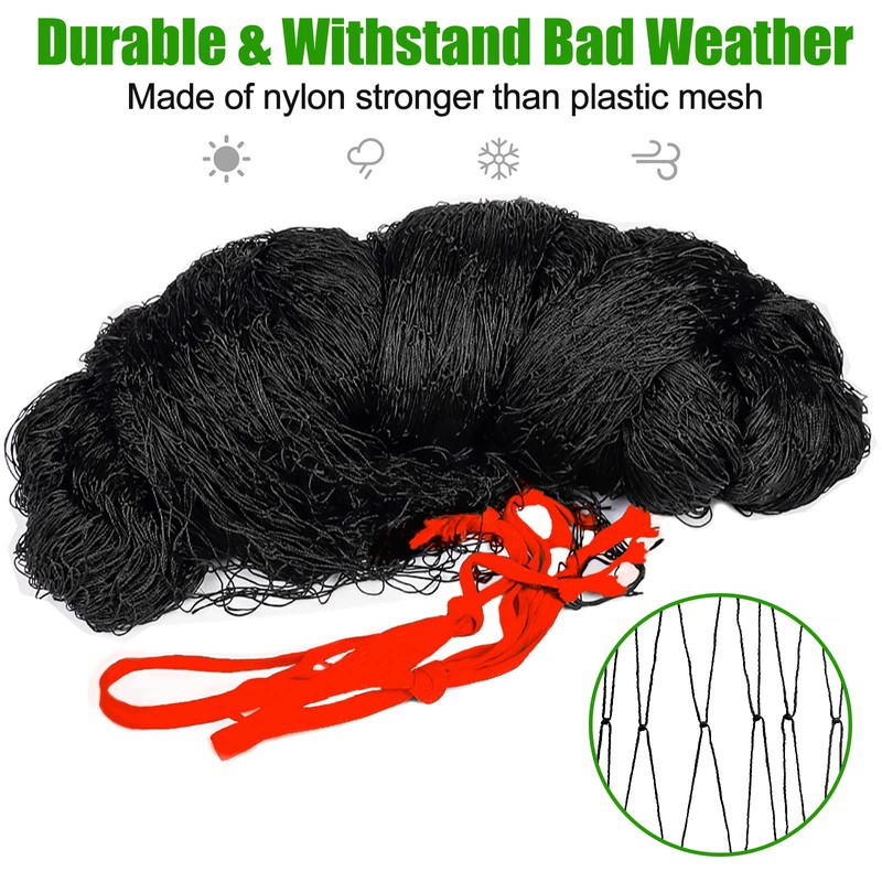 Bird Netting for Chicken Coop - 50x50ft Poultry Netting Over