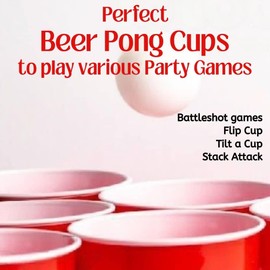 Plastic Cups ® – Disposable Cups 12 oz(24 Pcs) -Strong and Sturdy Party Cups for Christmas, Garden Party, Weddings, Picnics – Strong Plastic Cups Reusable and Recyclable Dessert Cups