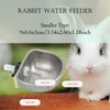 Nipple Water Bowl, Stainless Steel Chew Rabbit Water Feeder 10PCS