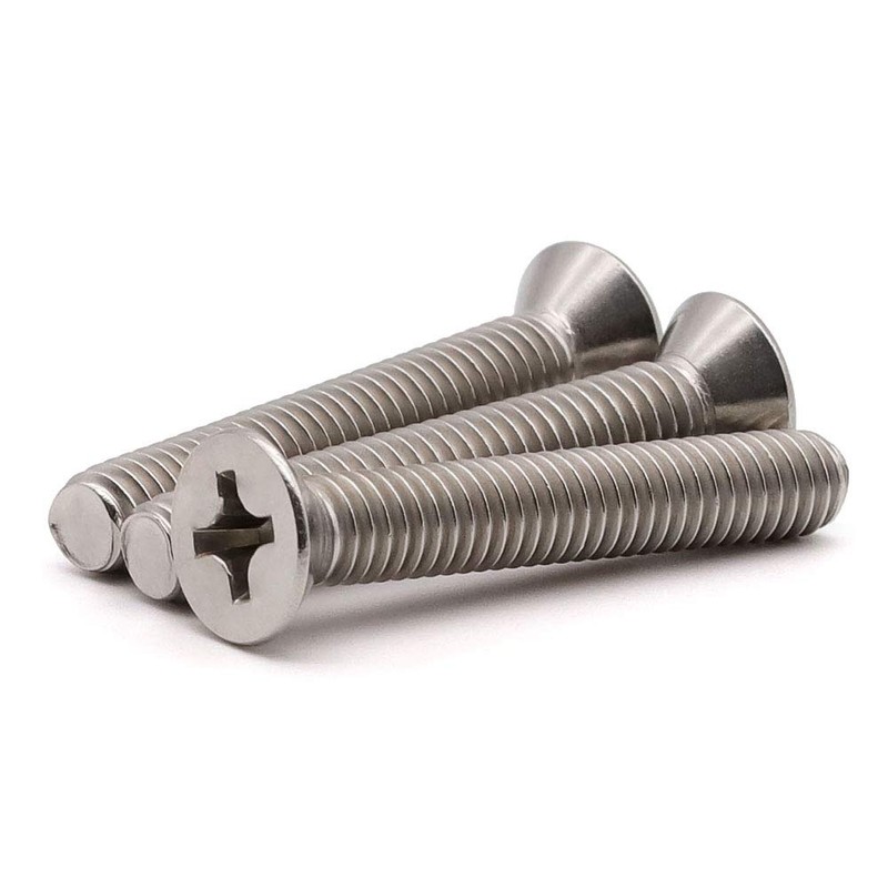 5/16-18 x 1-1/4" (20 Pack) Phillips Flat Head Machine Screws,
